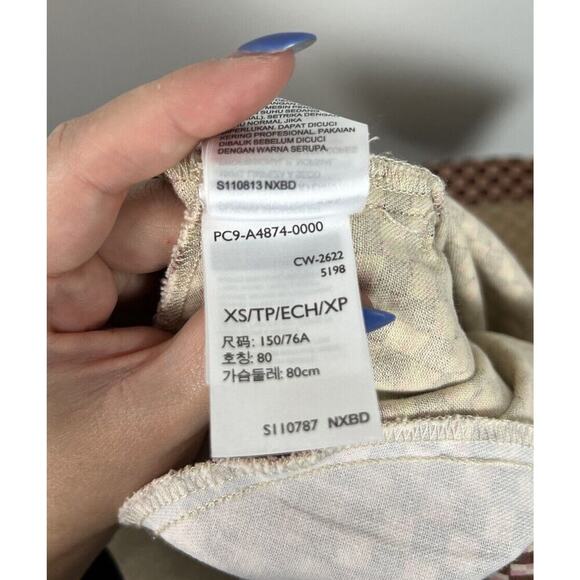 Levi’s Danny Mini Dress Checkered Geometric Pattern Size XS Cotton Retro 90’s Wm - Picture 7 of 11